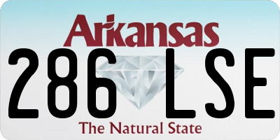 AR license plate 286LSE