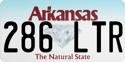AR license plate 286LTR