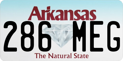 AR license plate 286MEG