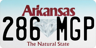 AR license plate 286MGP