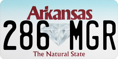 AR license plate 286MGR