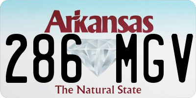 AR license plate 286MGV