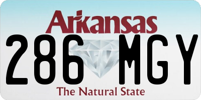 AR license plate 286MGY