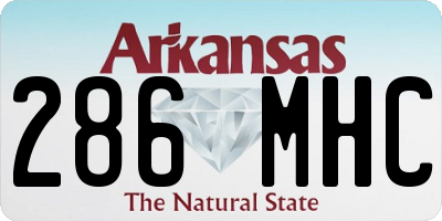 AR license plate 286MHC