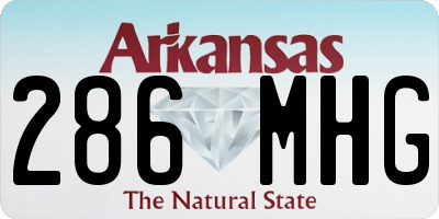 AR license plate 286MHG