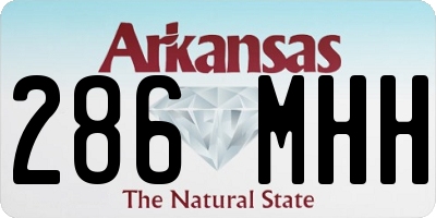 AR license plate 286MHH