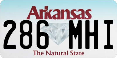 AR license plate 286MHI