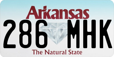 AR license plate 286MHK