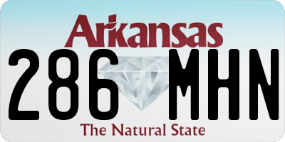AR license plate 286MHN
