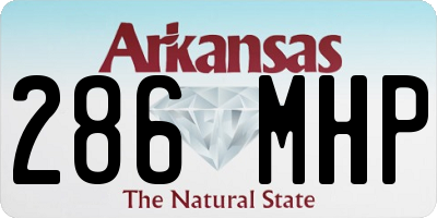 AR license plate 286MHP