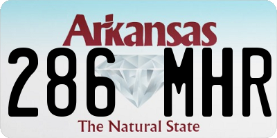 AR license plate 286MHR