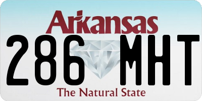 AR license plate 286MHT