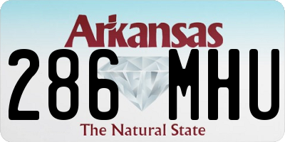 AR license plate 286MHU