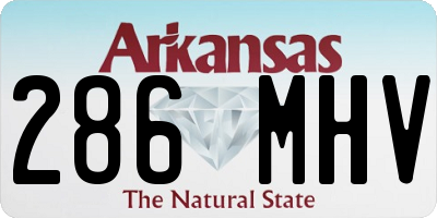 AR license plate 286MHV
