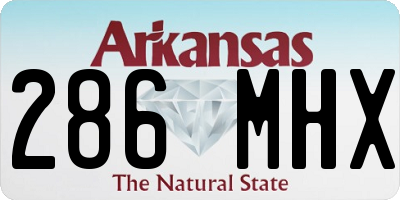 AR license plate 286MHX