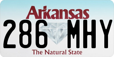 AR license plate 286MHY