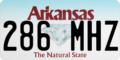 AR license plate 286MHZ