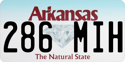 AR license plate 286MIH