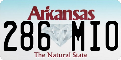 AR license plate 286MIO