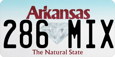 AR license plate 286MIX