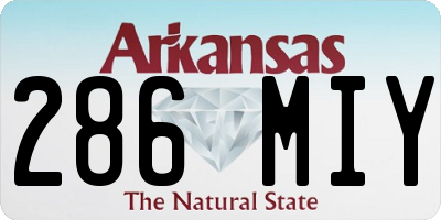 AR license plate 286MIY