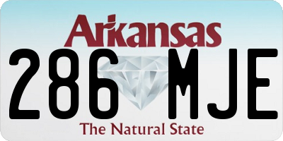 AR license plate 286MJE