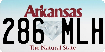 AR license plate 286MLH