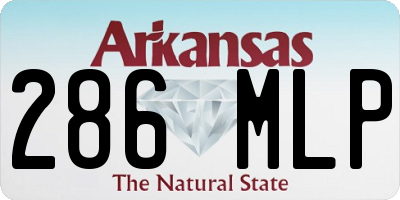 AR license plate 286MLP
