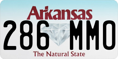 AR license plate 286MMO