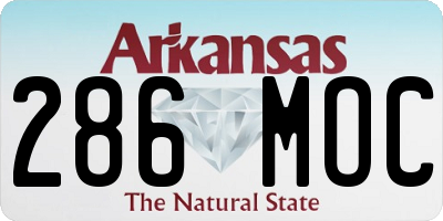 AR license plate 286MOC
