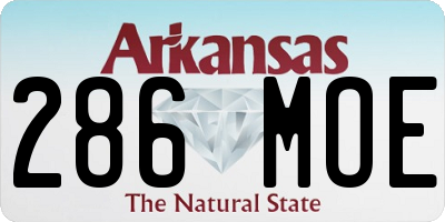 AR license plate 286MOE
