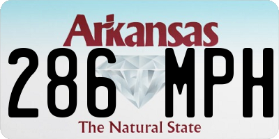 AR license plate 286MPH