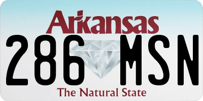 AR license plate 286MSN