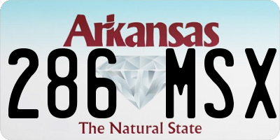 AR license plate 286MSX