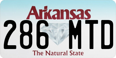 AR license plate 286MTD