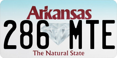 AR license plate 286MTE