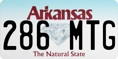 AR license plate 286MTG