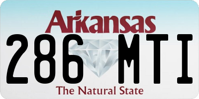 AR license plate 286MTI