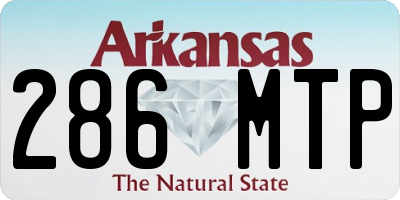 AR license plate 286MTP