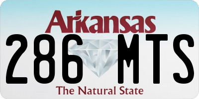 AR license plate 286MTS