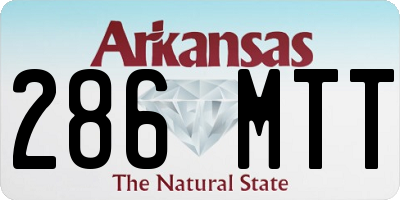 AR license plate 286MTT