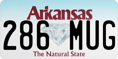 AR license plate 286MUG