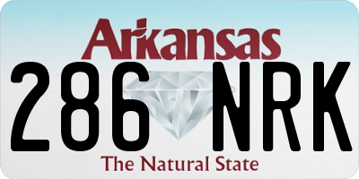 AR license plate 286NRK