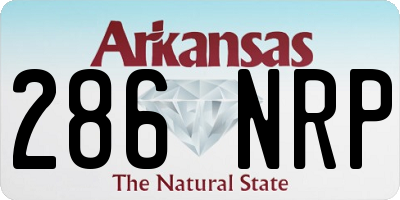 AR license plate 286NRP