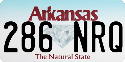 AR license plate 286NRQ