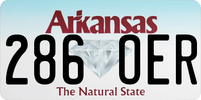AR license plate 286OER
