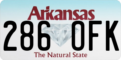 AR license plate 286OFK