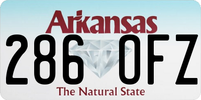 AR license plate 286OFZ