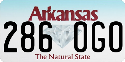 AR license plate 286OGO