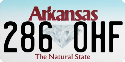 AR license plate 286OHF
